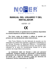 MANUAL DEL USUARIO Y DEL INSTALADOR