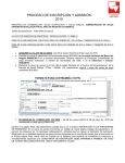 proceso de inscripción y admisión 2015