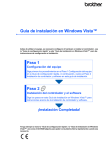 Guía de instalación en Windows Vista™