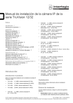 Manual de instalación de la cámara IP de la serie TruVision 12/32