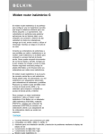 Módem router inalámbrico G