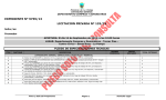 Pliego de la Licitación