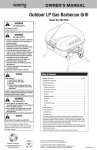 Outdoor LP Gas Barbecue Grill Model No