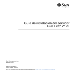 Guía de instalación del servidor Sun Fire V125