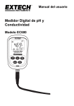 Medidor Digital de pH y Conductividad