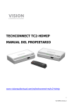 TECHCONNECT TC2-HDMIP MANUAL DEL PROPIETARIO