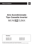 Manual de instalación acondicionadores