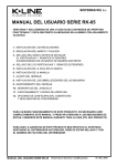 Manual del usuario RK-65 - Ventanas K-Line