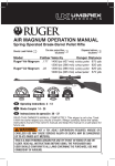 MANUAL 2244030 2244029 Ruger Air Magnum