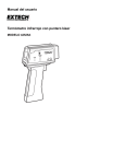 Manual del usuario Termómetro infrarrojo con puntero láser