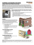 Installation and Operating Instructions