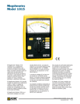Megóhmetro Model 1015