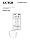 Manual del operador Registrador Medidor de luz Modelo 401036