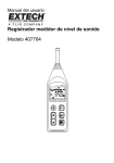 Registrador medidor de nivel de sonido Modelo 407764