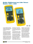 hoja técnica - AEMC Instruments