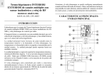 Termo-higrómetro INTERIOR/ EXTERIOR de canales múltiples con