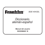 Diccionario alemán-español - Franklin Electronic Publishers, Inc.