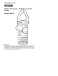 Manual del usuario Medidor CA de pinza + Probador de rotación de