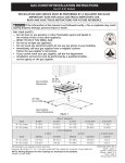 GAS COOKTOP INSTALLATION INSTRUCTIONS