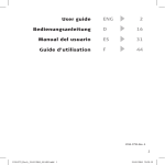 User guide Bedienungsanleitung Manual del usuario Guide d