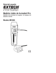 Guía del usuario Medidor doble de humedad Pro