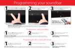 Programmer votre soundbar Programación de su barra de