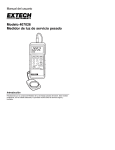 manual de operación Luxometro 407026 (PDF Español)