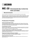 me-30 procesador multi-efectos para guitarra