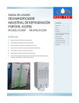 deshumidificador industrial de refrigeración portátil h2otek