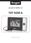 Manual Receptor TDT Portátil Engel TDT8200A