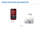Manual del Usuario para Nokia E63