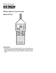 Manual del usuario Medidor digital de nivel de sonido Modelo 407740