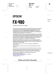 EPSON FX-980 Manual del Usuario