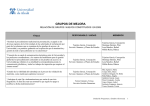 Relación de grupos presentados a la convocatoria de 2009