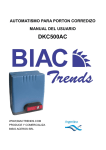 CORREDIZO BIACTrends® DKC500AC MANUAL