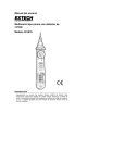 Manual del usuario Multímetro tipo pluma con detector de voltaje