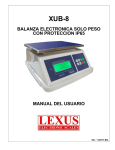 BALANZA ELECTRONICA SOLO PESO CON PROTECCION IP65