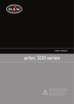 ARTEC 500 SERIES User Manual - DAS Audio