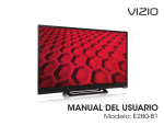 VIZIO E280-B1 Manual del Usuario