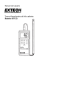 Manual del usuario Termo-Anemómetro de hilo caliente Modelo