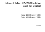 Internet Tablet OS 2008 edition Guía del usuario