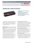 Unidad de control CCS‑CU