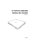PC PORTÁTIL N880-N885 MANUAL DEL USUARIO