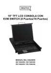 19" TFT LCD CONSOLA CON KVM SWITCH (8 Puertos/16 Puertos)