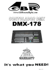 CONSOLA DMX-178 MANUAL