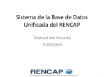 1. Sistema de la Base de Datos Unificada del RENCAP
