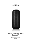 Altavoz Sonar con LED y Bluetooth ® Manual del usuario