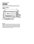 Manual del usuario Miliohmímetro de Alta Resolución para banco