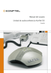 Manual del usuario Unidad de audioconferencia Konftel 50
