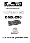 CONSOLA DMX-296 MANUAL